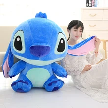 55/65 см Kawaii Stitch Плюшевые игрушки Аниме Лило и Стич плюшевые куклы для детей дети девочки Подушка милые подарки на день рождения