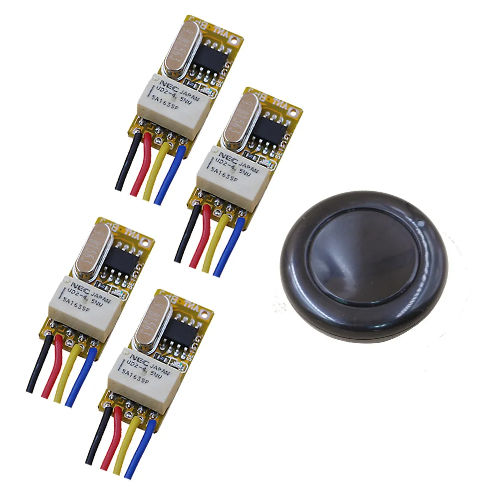 315/433MHZ Miniature Relay Receiver+Transmitters DC 3.7V 4.5V 5V 6V 7