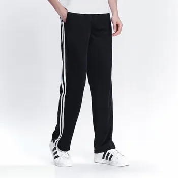 Image of 2019 Spring Summer Men's Casual Sweatpants Men Basic Trousers Tracksuit Side Stripe Slim Breathable Sportswear Track Pants