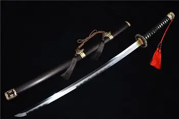 

Nice Japanese Sword Samurai Katana Sharpened Clay Tempered Folded T10 Stee Blade