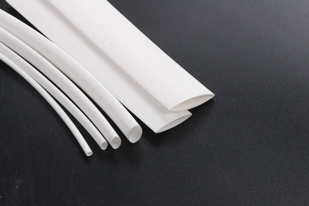 Retráteis para Mangas Proporção de Poliolefina Tubo de Envoltório Tamanhos com Caixa Tubos Termo Tubo Encolhível Branco 2:1 Equipamento Elétrico 6 100 Peças 2 Cheap Luvas de cabo
