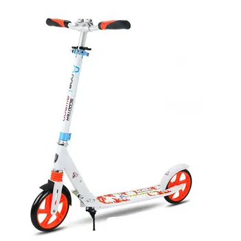 

Standard Type Foot Brake Teens Scooter with 20cm*3cm Big PU Wheel, front shock absorption Foldable Youngster Scooter