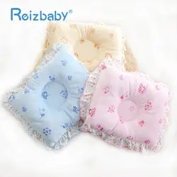 Reizbaby Детская бархат подушку квадратная форма рюшами Хем Дети украшение для кровати Подушка новорожденного ребенка голова Protetcion подушки