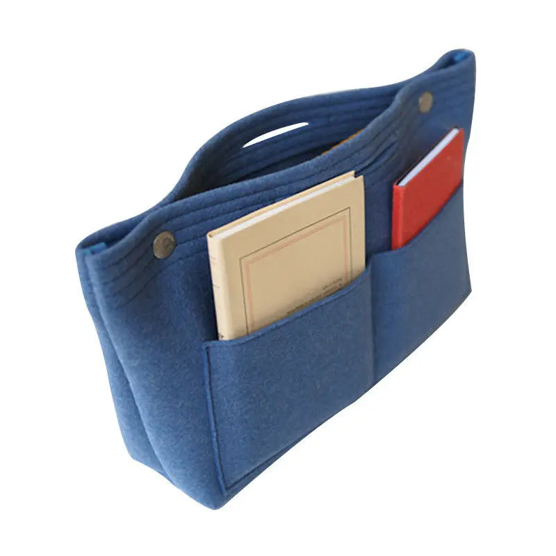 Войлочная сумка-вкладыш с несколькими карманами, сумочка, кошелек, органайзер, держатель для макияжа, для путешествий