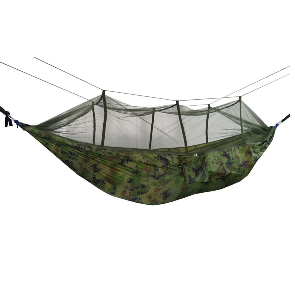 Camouflage Двойной уличная москитная сетка парашют гамак кемпинг подвесная кровать качели портативный Новые поступления 3 характеристики - Цвет: Camouflage