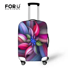 FORUDESIGNS 3D Floral Élastique Bagages Housse De Protection Extensible Voyage Valise Couverture Antipoussière Appliquer To18-30 Pouces Chariot Cas