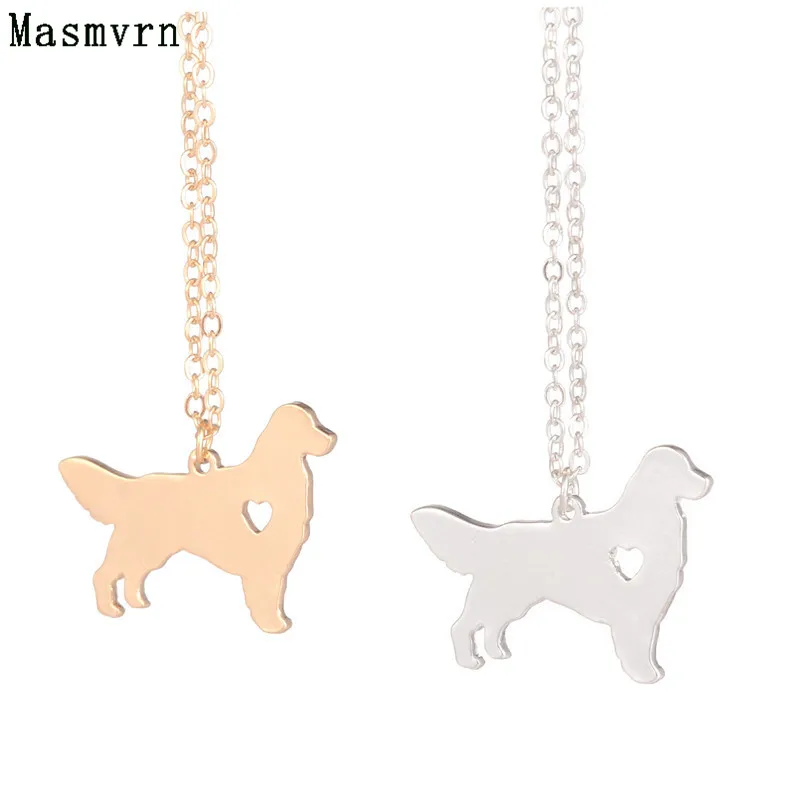 Déclaration Bijoux Golden Retriever Collier Pendentif Charme