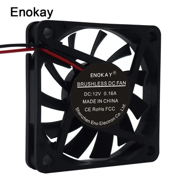 

1PC Enokay DC 12V 24V 60*60*10mm Brushless DC Cooling Fan with Grille