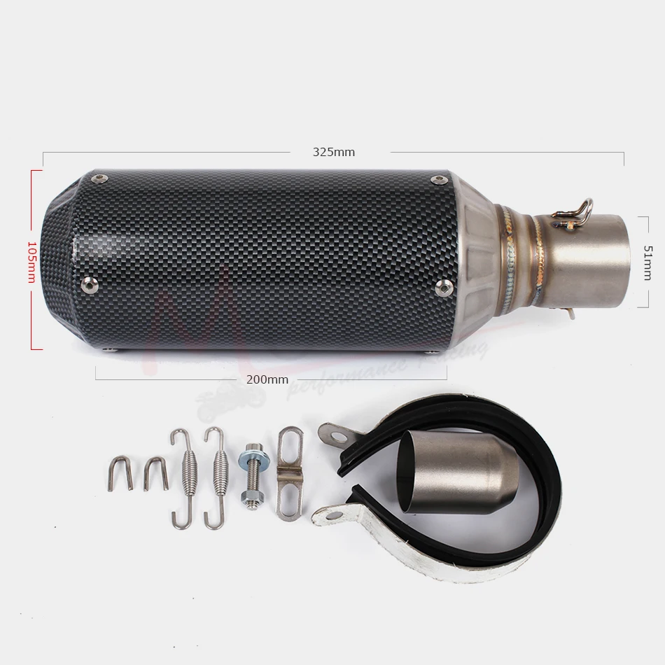 Motoo-de escape completo del sistema de escape con el enlace para YAMAHA FZ-07 MT-07 FZ 07 MT 07 2014-2017 con silenciador XSR700 2016-2017