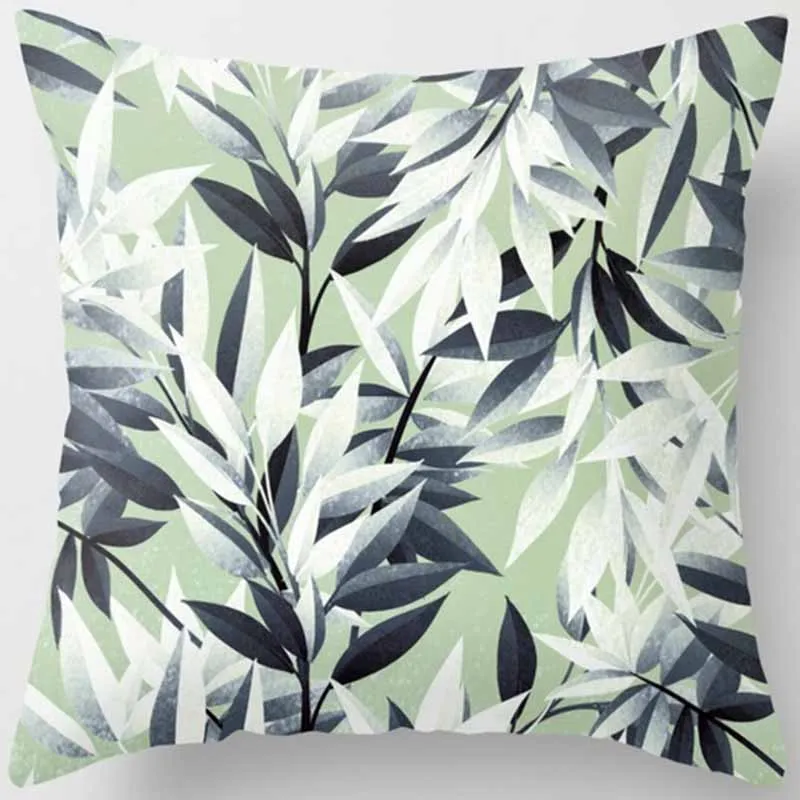 Tropical plants pineapple thick pillow case flower double sides pattern pillow cover mandala beauty square pillow case 45*45 - Цвет: 12