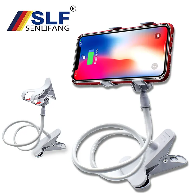 Phone holder Universal 360 Rotating Flexible Long Arm lazy Holder Clamp Lazy Bed Tablet Car Selfie Mount Bracket for | Мобильные