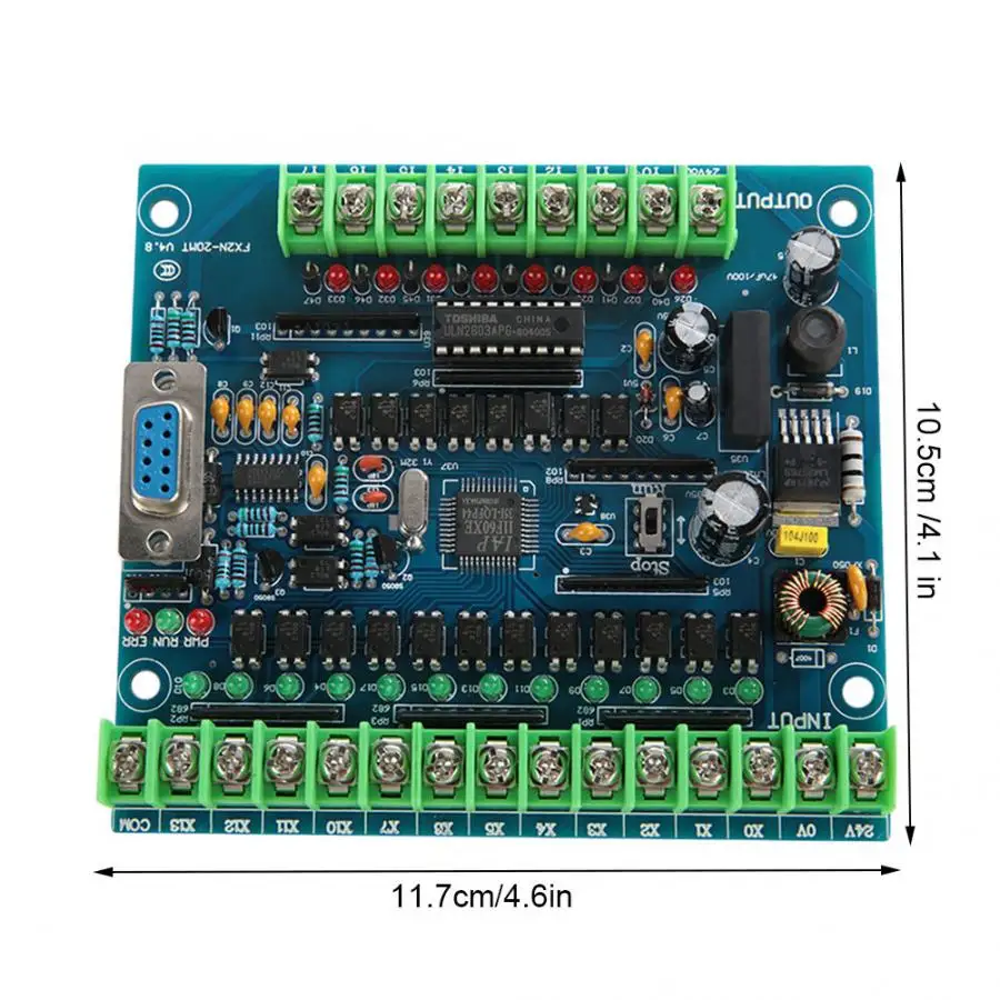 Промышленный программируемый Управление доска FX2N-20MT 12 Вход 8 Выход 24V 0.5A ПЛК промышленного Управление доска