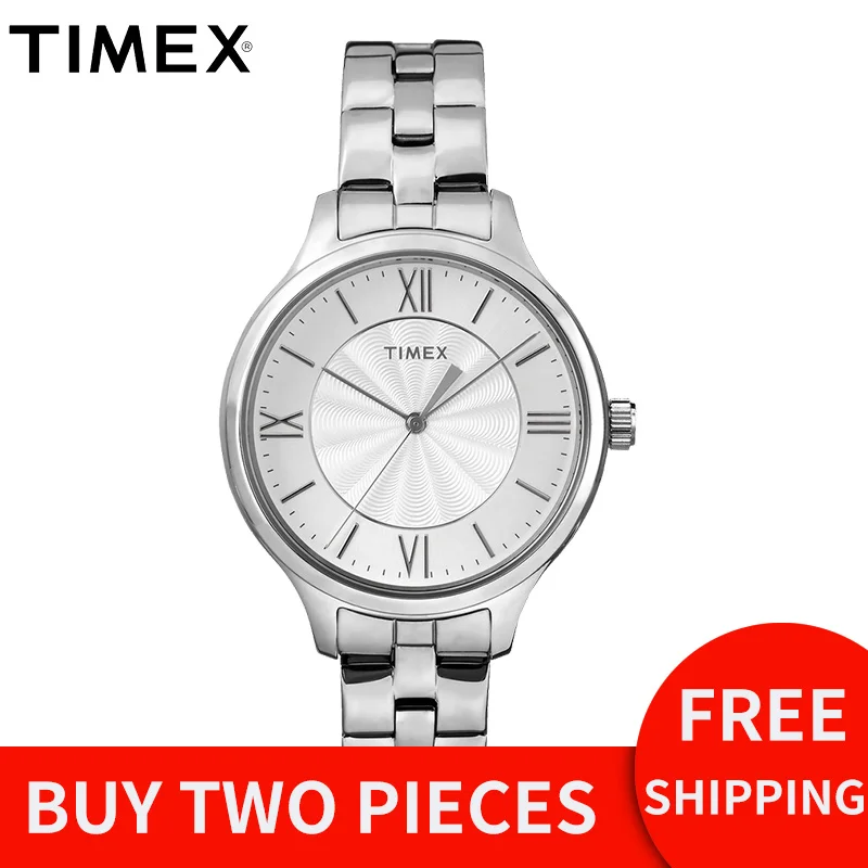 2018 Sale Limited For Timex Women Watches Peyton Tw2r282 Simple Quartz Steel Silver Casual Back Light Waterproof Female Watch 