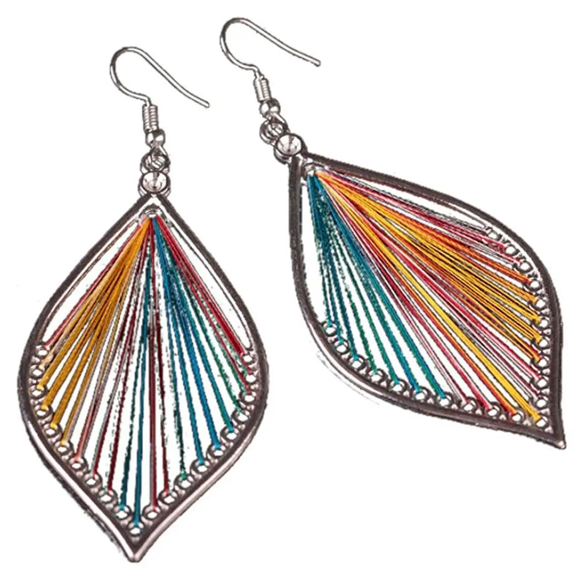 

Women's Girls Elegant Jewellery Bohemia Ethnic Ellipse Dangle Earrings Eardrop(color)