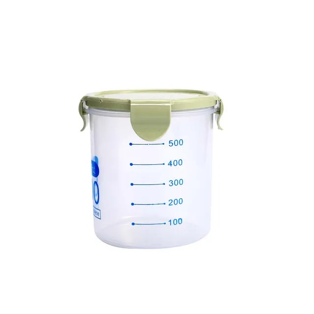 clear round plastic food containers with lids