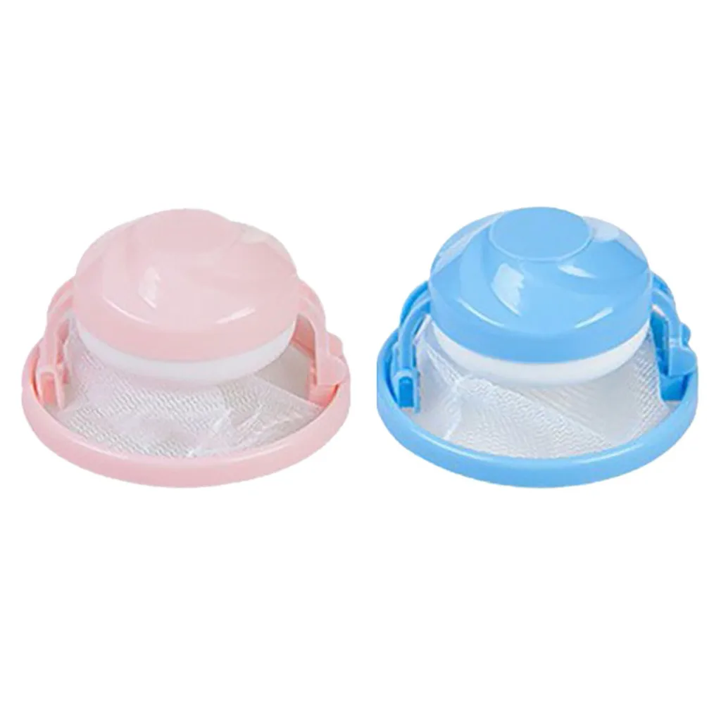 

2PCs Laundry Filter Bag Washing Machine Lint Filter Bag Hair Catcher Floating Ball Pouch Floating Pet Fur Catcher Filtering #Z