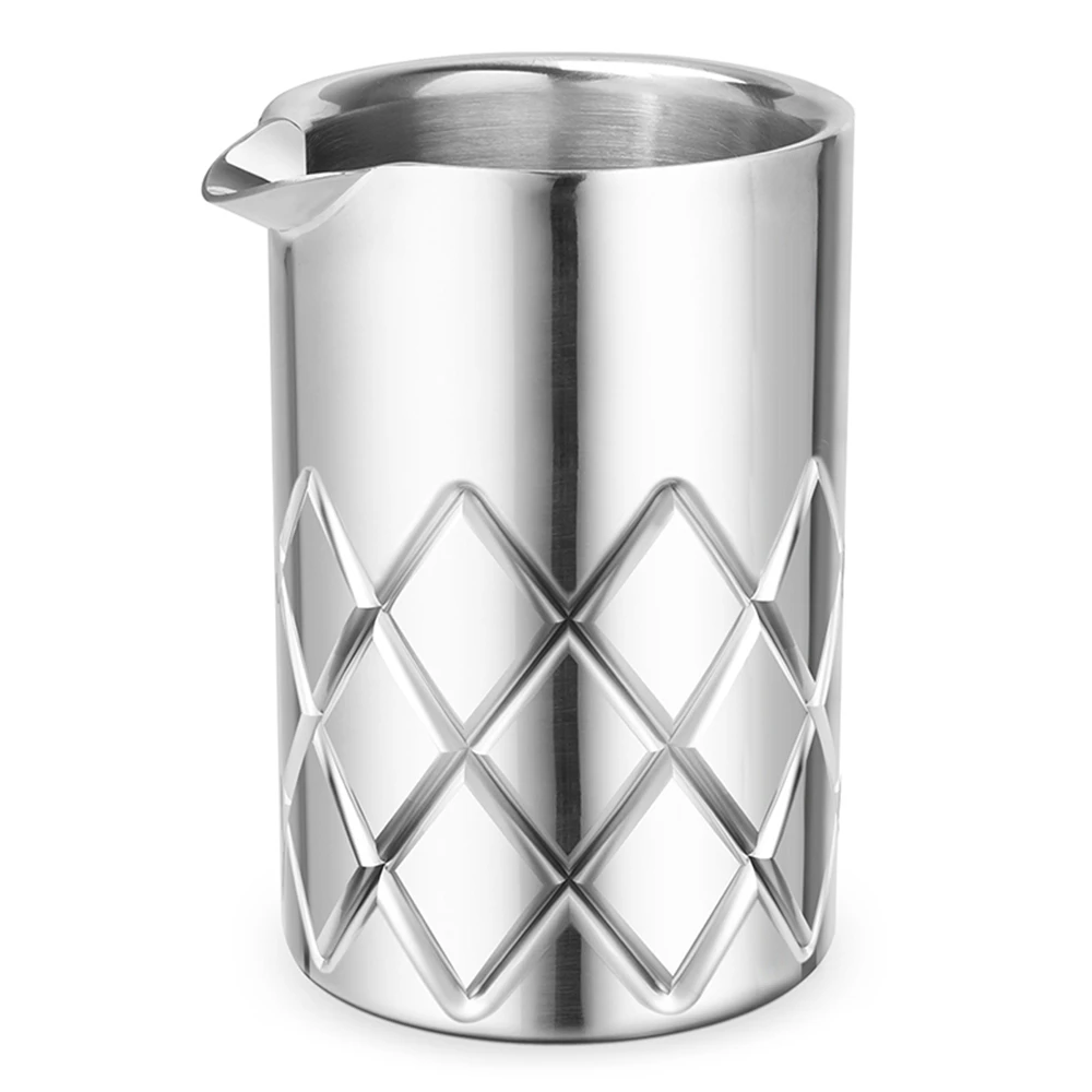 

580ml / 750ml Stirring Tin Cocktail Mixing Glass Double-walled And Vacuum Insulated For Temperature Consistency Silver&Copper