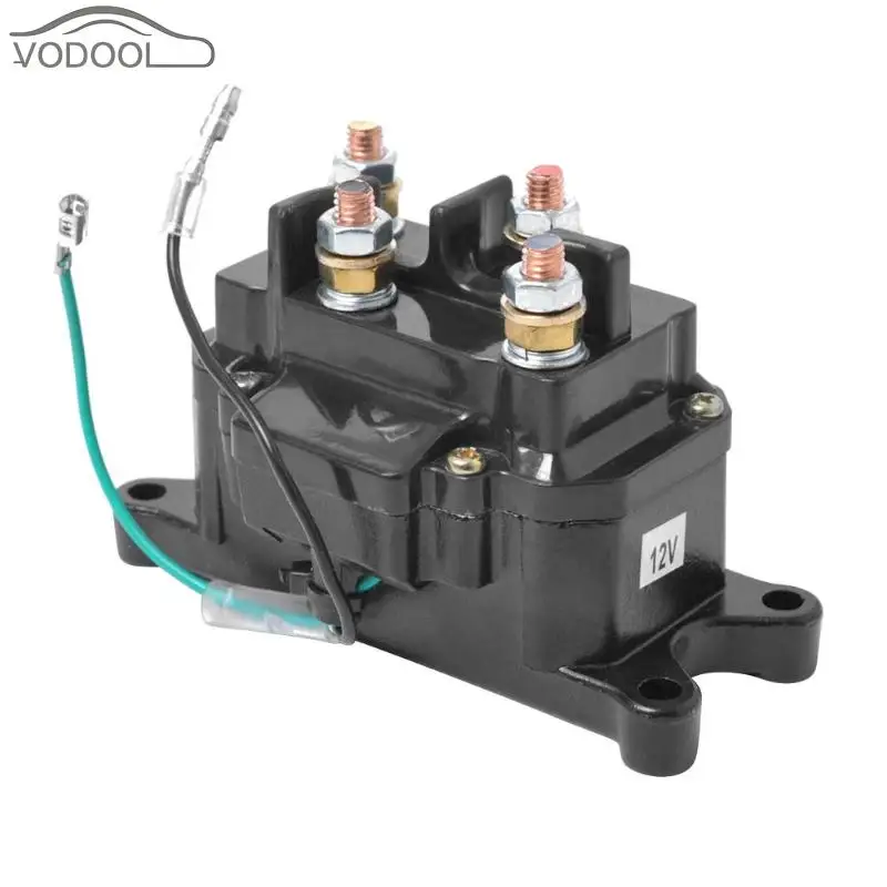 

12V Solenoid Relay Contactor with Winch Rocker Thumb Switch Combo Kit IP67 Seal Rating for ATV UTV