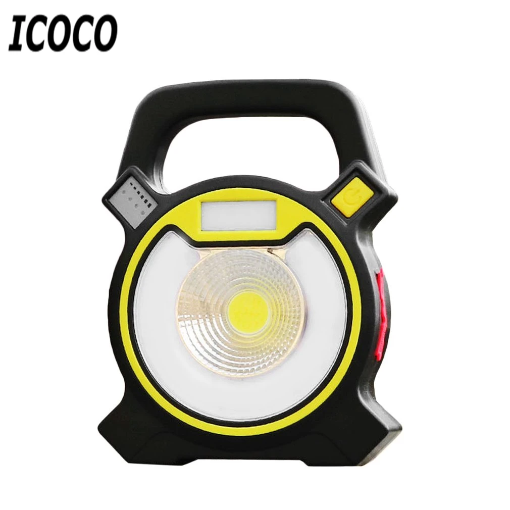 

Portable 30W USB Rechargeable COB LED Floodlight 4 Modes Spotlight Night Light Blue & Flashing Ultr-bright Warning Light Camping
