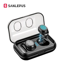 SANLEPUS TWS 5,0 беспроводные наушники Bluetooth наушники спортивные наушники стерео бас гарнитура Мини с двойным микрофоном для телефонов