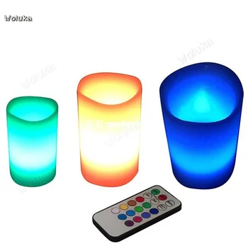 

3pcs LED Electronic candle scene lamp night lamp gift romantic birthday smokeless candles CD50 W02