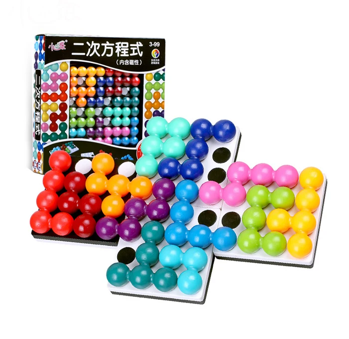 

Quadratic Equation Intelligence Magic Beads Logical Thinking Game Brain IQ Puzzle Toys For Children