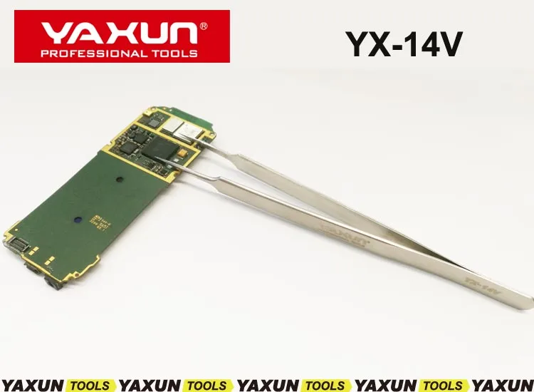 YAXUN YX-14V Long High-precision Super Hard Sharp Tweezer for Mobile Electronic Repair precision tweezers tweezer tool esd anti static tweezers phone repair tweezers