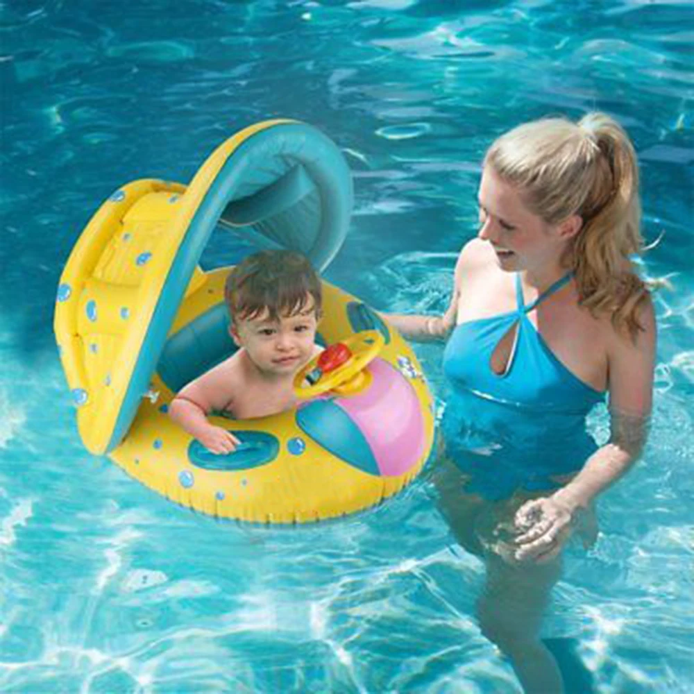 Baby-Swim-Ring-Inflatable-Toddler-Float-Kid-Swimming