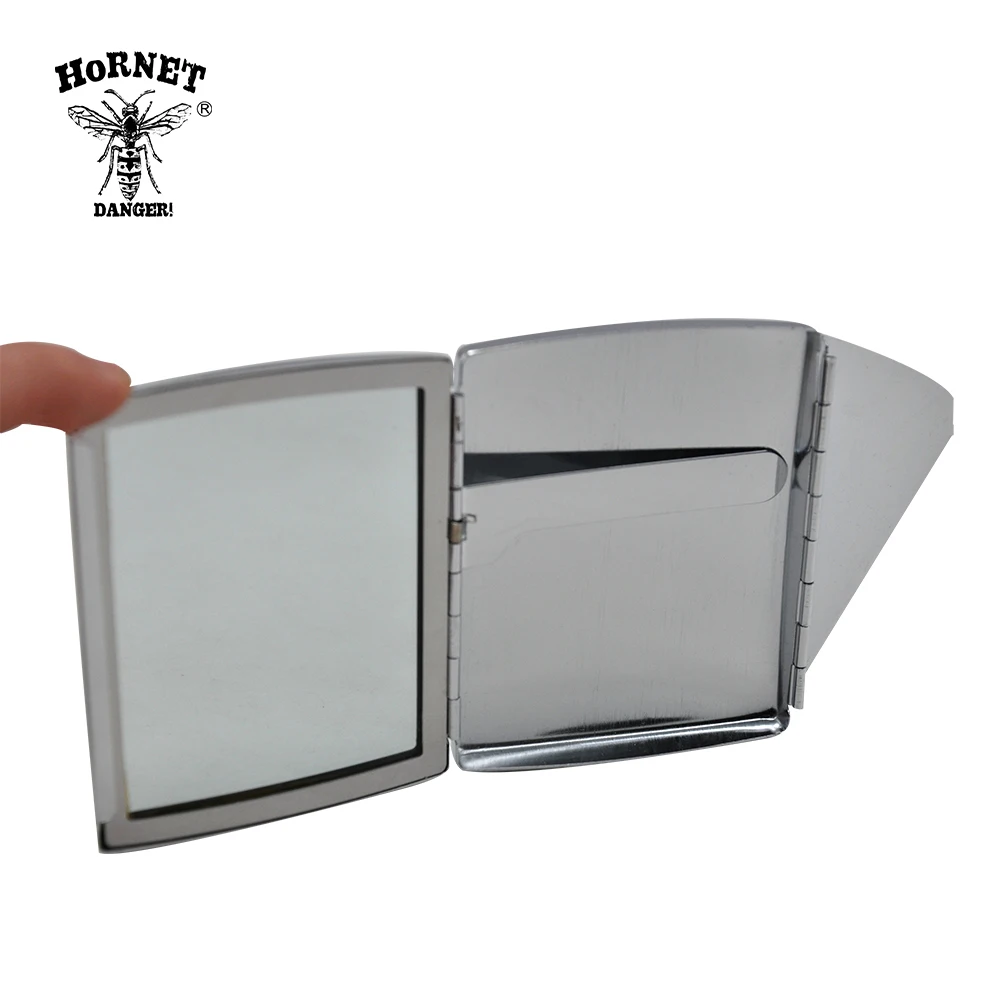 Новый дизайн зеркало портсигар 100*80 мм 8 шт. регулярные сигареты емкость с зажимом магнитные колпаки