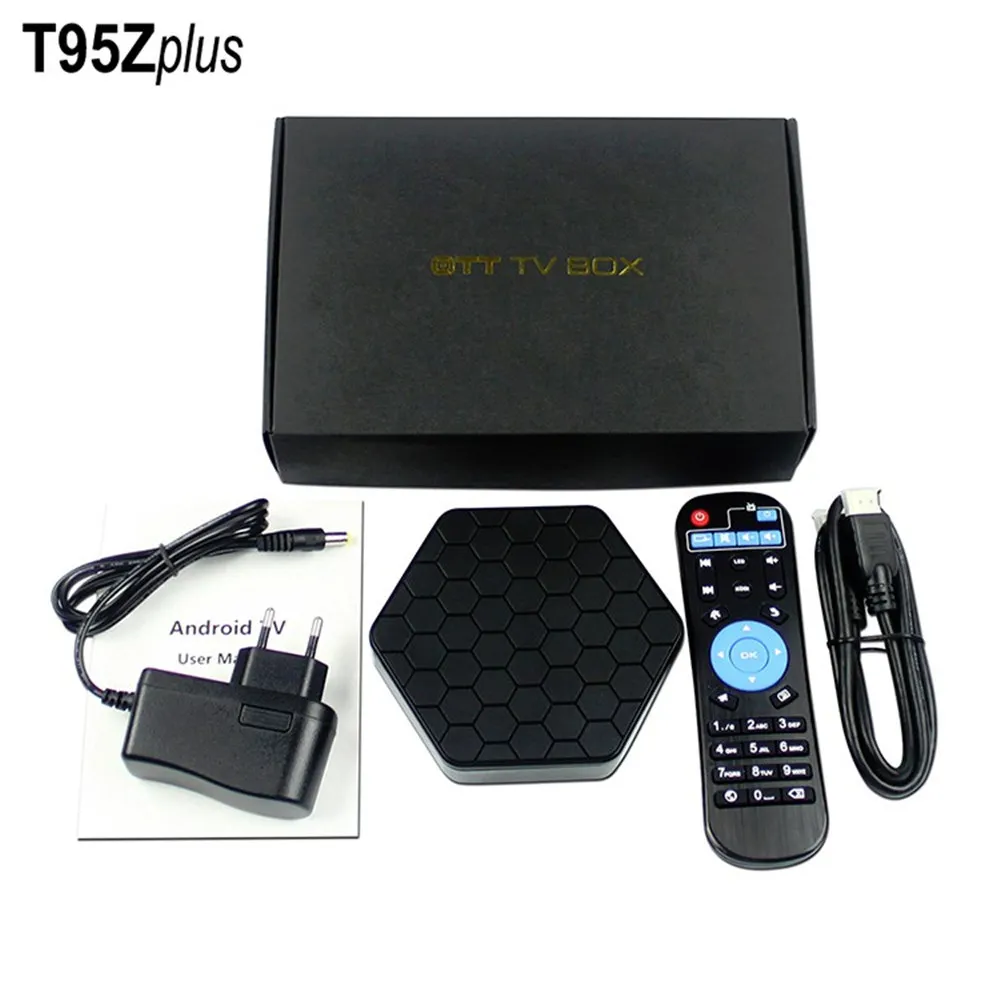 Smart tv box t95z plus s912 ip tv box android 7,1 пожизненная 2900 4k XXX fire tv iptv Франция abonnement iptv Приемник коробка tv - Цвет: T95Z Plus