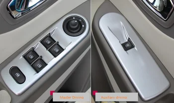 

For Renault Captur 2013-2016 Accessories Chrome Window lift panel abs plastic window rises cover trim Car Sticker Car Styling