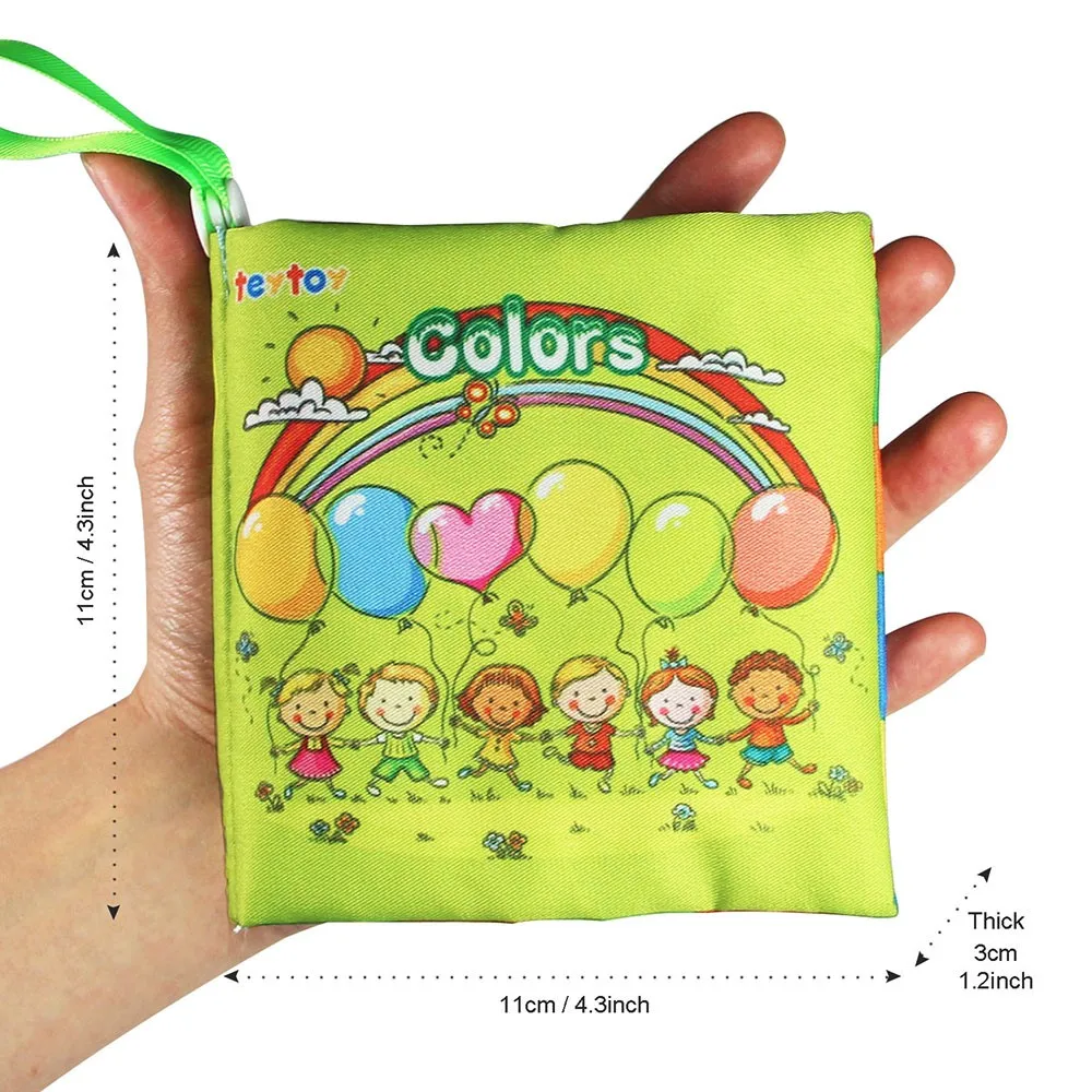 My First Soft Book teytoy 6 шт. Детские Игрушки для раннего развития книжка из ткани детей