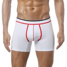Хлопок Мужское нижнее белье сексуальный сплошной цвет Низкая талия мягкие и удобные дышащие стрейч модные повседневные боксеры# Z