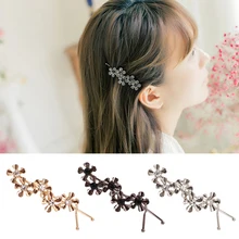 Головной убор в форме металлического цветка, заколки для волос, шикарные милые корейские красивые Fsahion стильные милые теплые заколки для волос для девушек и женщин