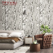 ПВХ водонепроницаемые и противообрастающие украшения обои Дерево стены ремонт обои