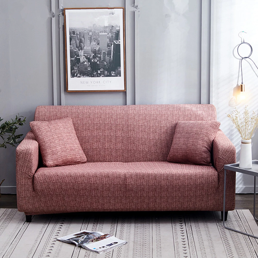 

2019 New Arrival Solid Color Sectional Sofa Covers For Living Room Couch Cover Corner Couch Slipcover Sofa Cover Elastic Cubre