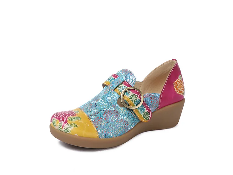 Careaymade-Genuine leather Leisure shoes New Women's Sandals Muffin and Sandals Ethnic Style Leather Slope shoes,2 colors Careaymade-Genuine leather Leisure shoes New Women's Sandals Muffin and Sandals Ethnic Style Leather Slope shoes,2 colors