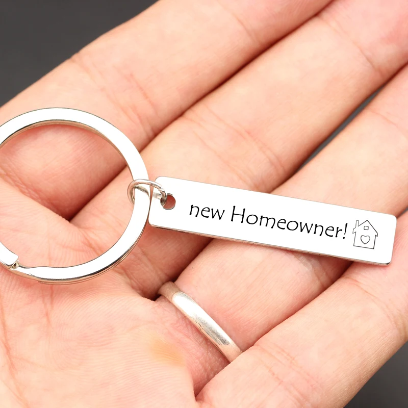 Custom Выгравированный бойфренд/девушка брелок домашний владелец Keychian новоселье