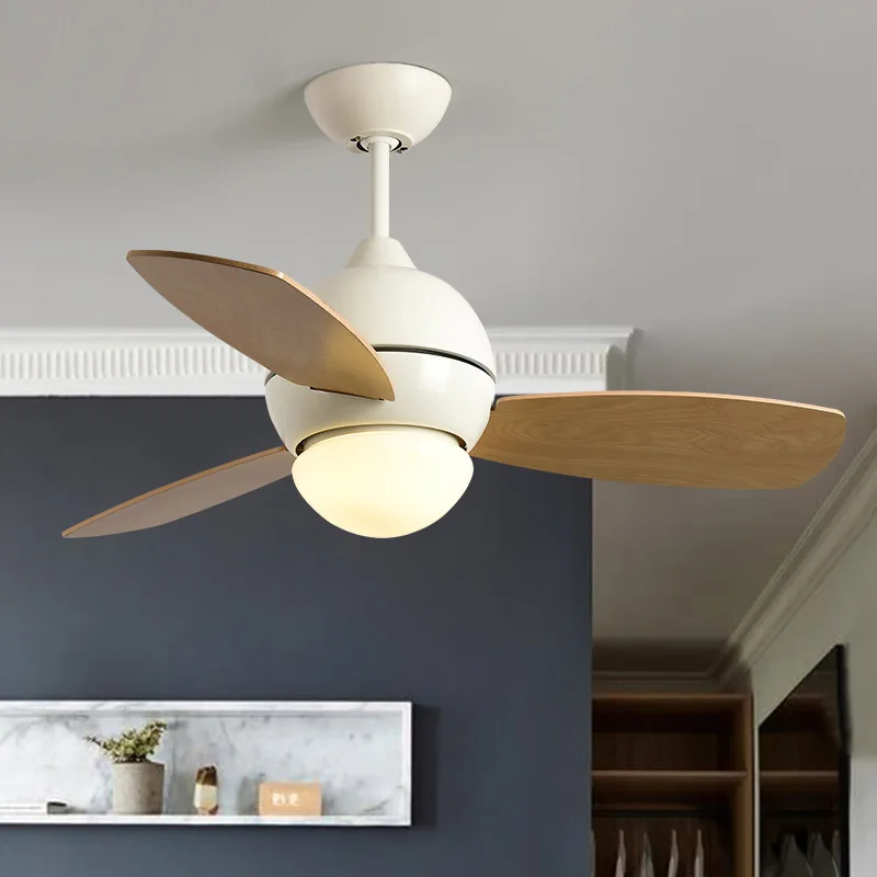 

QUKAU ceiling fan lamp 42 inch fan 20W 3 color light switch remote control Simple Living Room LED Dining Room Bedroom Lighting
