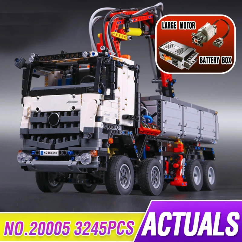 

3245Pcs 20005 Technic Series Compatible Legoings 42043 Arocs 3245 Set Car Model Building Block Bricks Boys Toy Car Gift For Kids