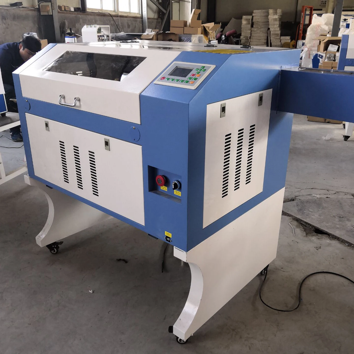 

free shipping mini cnc co2 laser engraver paper wood MDF Acrylic glass laser cutter ruida control system