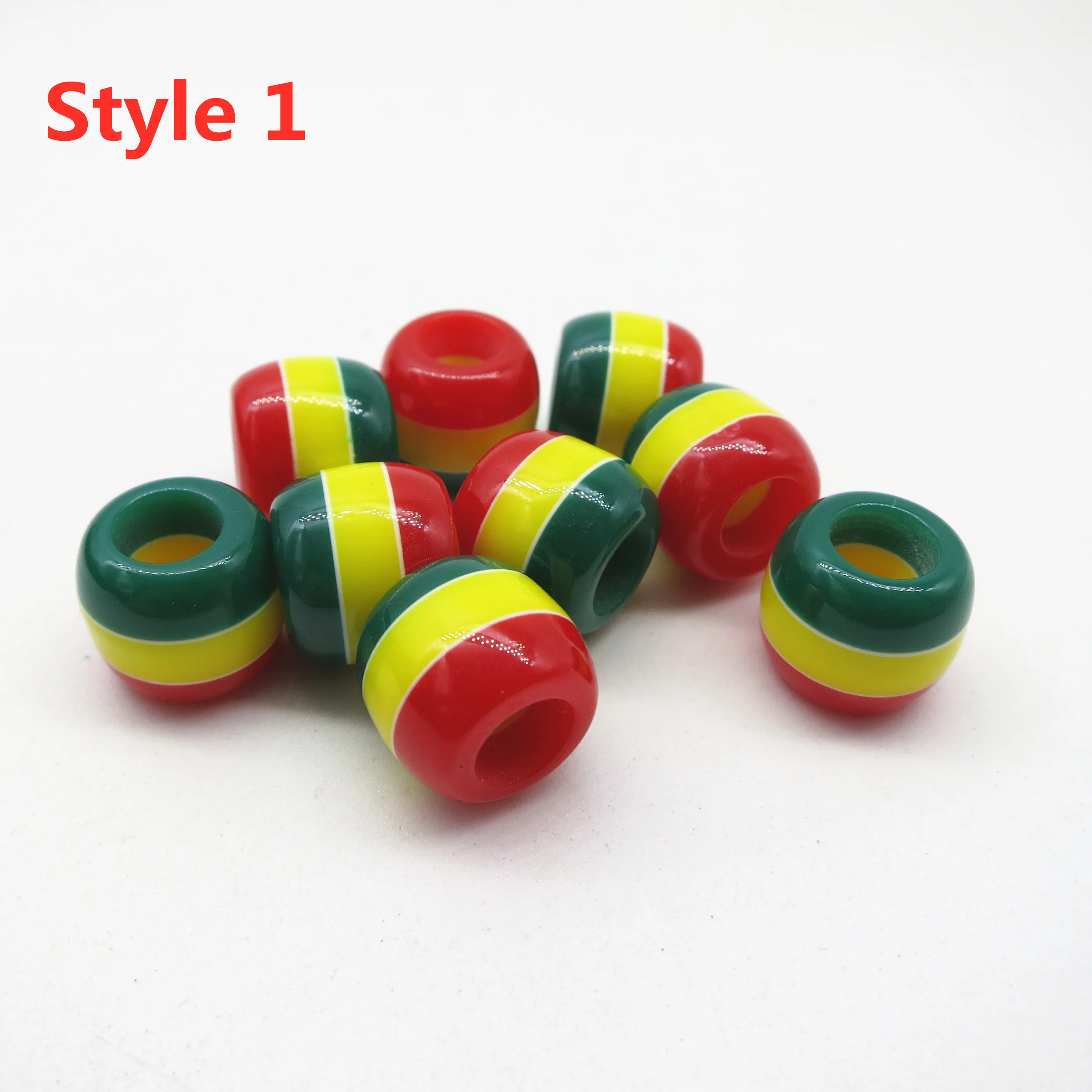 30Pcs-100pcs Crochet Braids Multicoloured different styles Rasta hair braid dread dreadlock Beads rings accessories