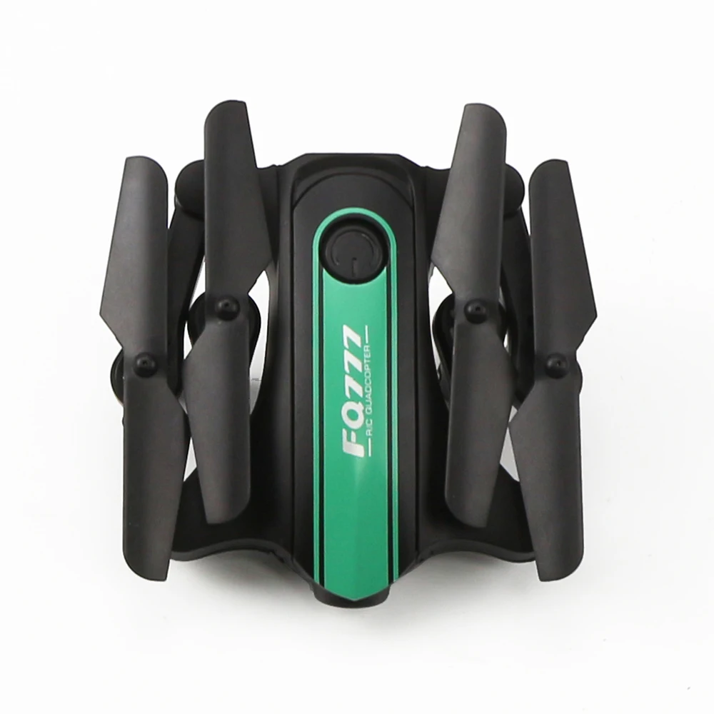 

2.0MP WIFI FPV HD Camera Foldable Mini Pocket RC Drone Quadcopters RC Helicoputers Set Height Hovering Auto Return FQ31W 3D Roll