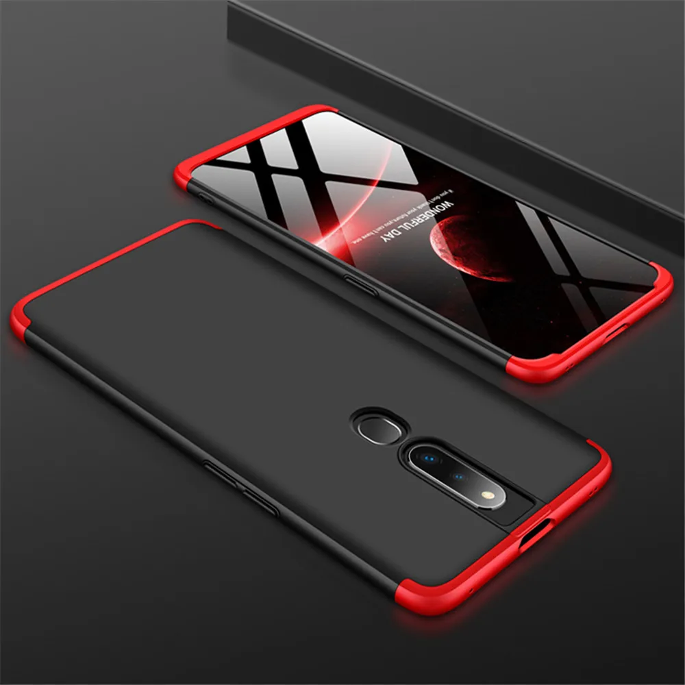 case for oppo f11 pro GKK 360 Protection Hard Hybrid PC 3 In 1 Matte Cover realme shockproof shell Anti-fall |