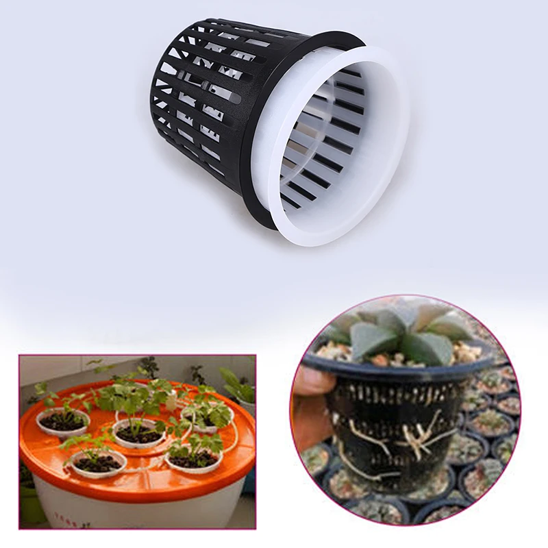 WCIC 10Pcs/Lot Field Planting Mesh Basket Pot Hydroponic Insert Net