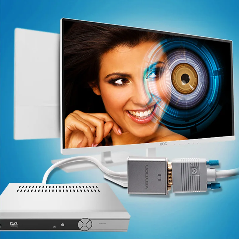 Vention HDMI в VGA адаптер конвертер кабель мужчин и женщин аудио Micro USB порт питания для