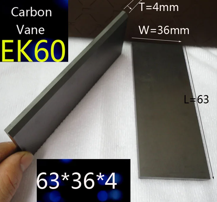63x36x4 мм графитовые лопасти для Busch насос лопатки SV 1016 b/углерод-графит видоизменились внешне Конец пластины для вакуумные насосы