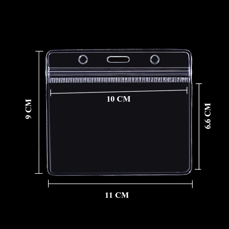 Водонепроницаемый Бизнес-Выставочный держатель для карт, прозрачный мягкий ПВХ чехол для ID карты, Заводская компания, защита для карт, 4 размера - Цвет: 9cm  11cm