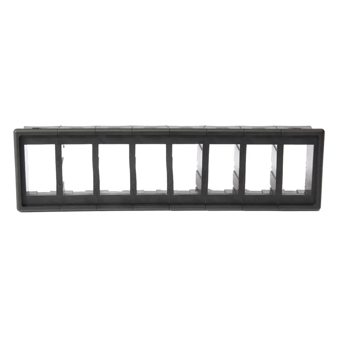 8 Gang Switch Panel Assembly Boat Marine 21x5x6cm blackswitch panel