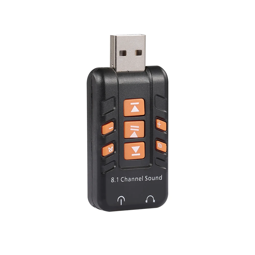 USB8.1 внешняя звуковая карта USB к Jack 3,5 мм наушников микрофонный аудио адаптер аудио интерфейс для гарнитура для ноутбука